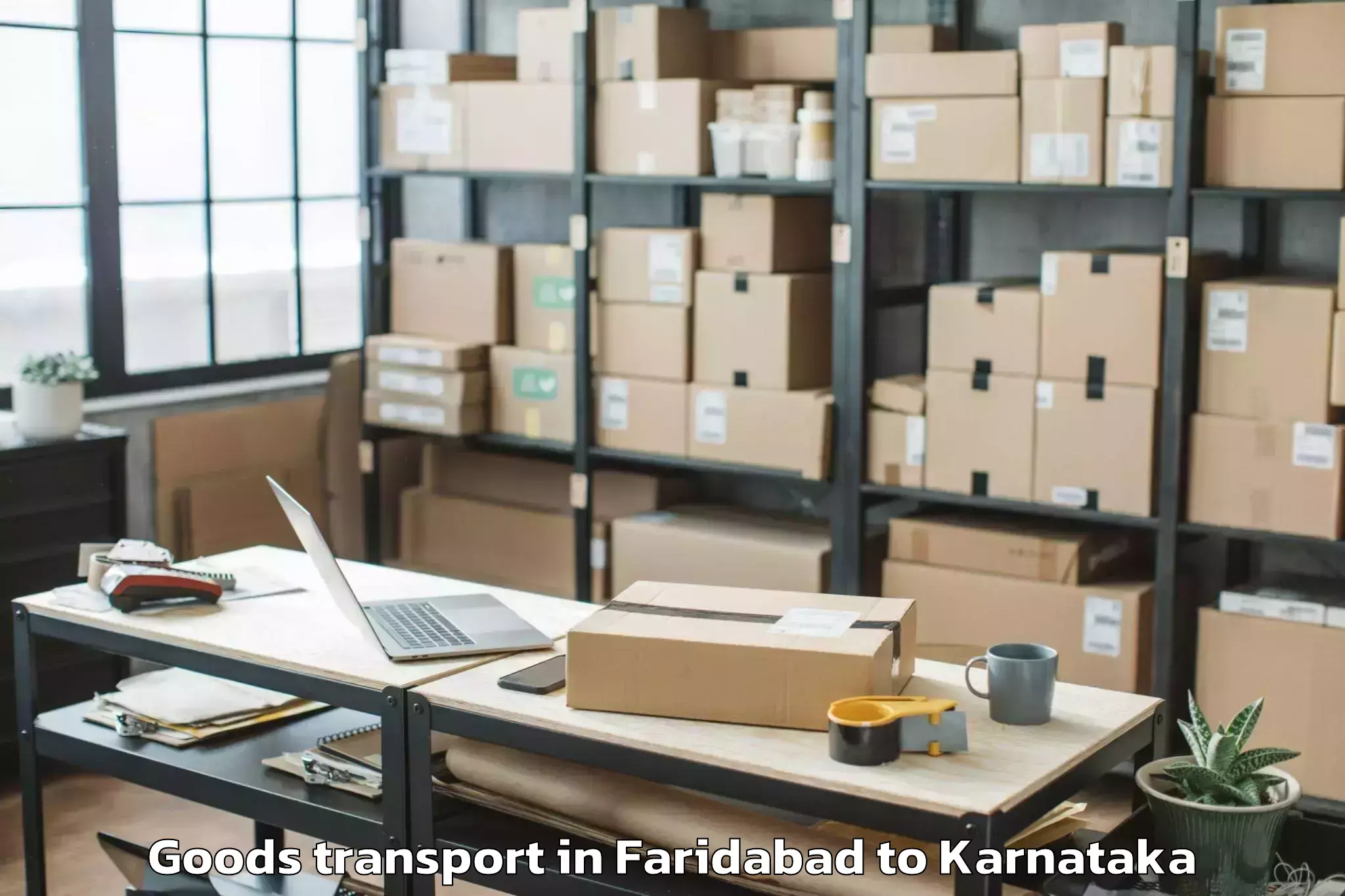 Easy Faridabad to Koppa Rural Goods Transport Booking